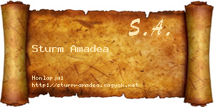Sturm Amadea névjegykártya
